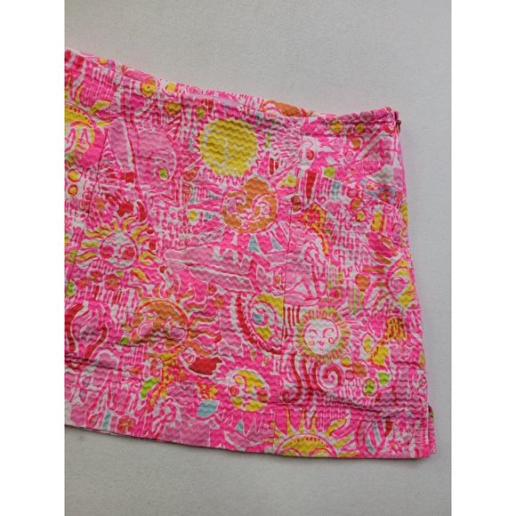 Lilly Pulitzer January Skirt Pink Pout More Kinis in the Keys Sz 0 *No Liner - Picture 3 of 9